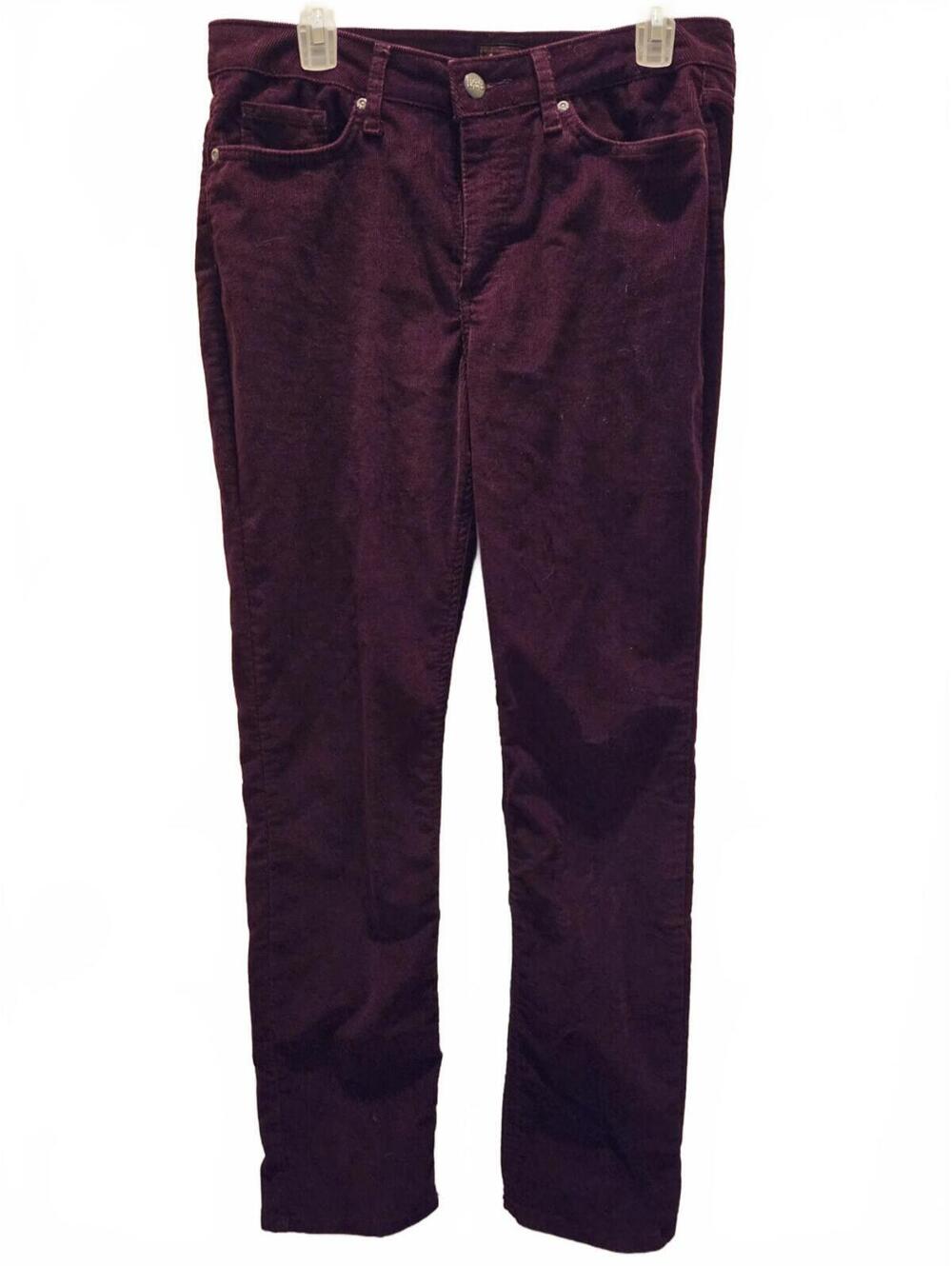Lee Women's Corduroy Pants, Size 10 Long, Burgundy